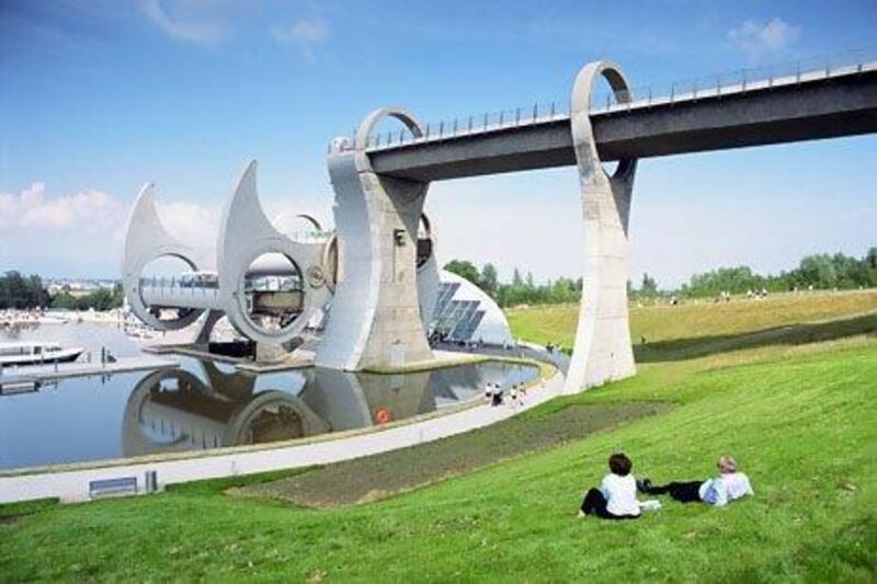The Falkirk wheel in Scotland may be replicated in Dubai. Courtesy Scottish Canals