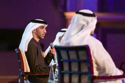 Dr Thani Al Zeyoudi, Minister of State for Foreign Trade and vice chairman of the UAE Industry Development Council in Abu Dhabi on Thursday. Khushnum Bhandari / The National