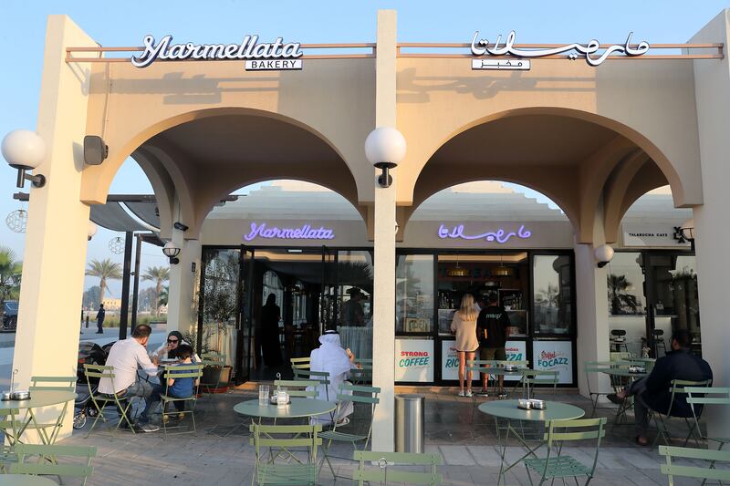Marmellata is located at Mina Zayed Port, which has been recently redeveloped