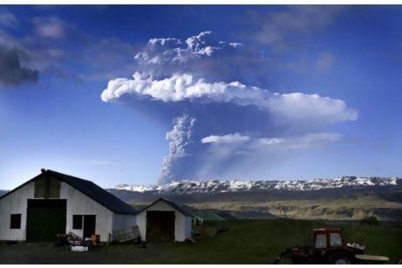 The cloud rising up from Grimsvoetn reached an altitude of 11 kilometres less than an hour after the eruption, according to Icelandic scientists. AFP