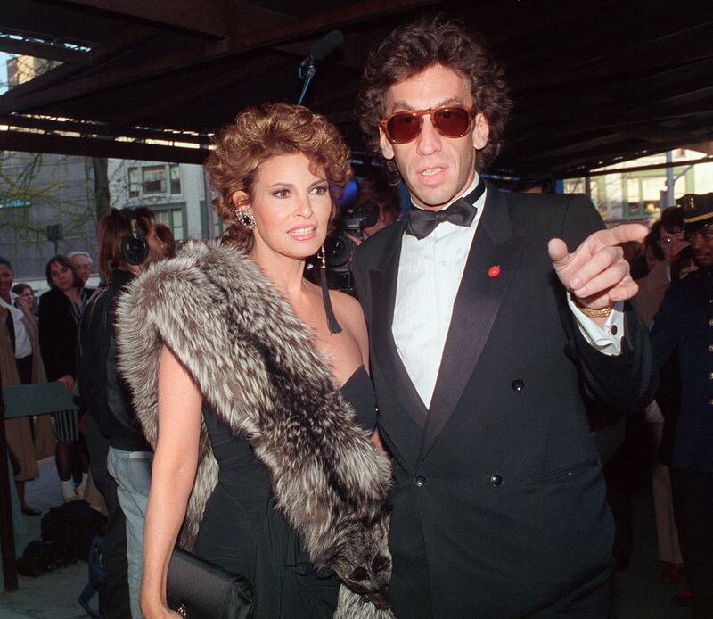 The actress and her husband, Andre Steinfeld, at the Lincoln Centre for a concert on April 25, 1988. AFP