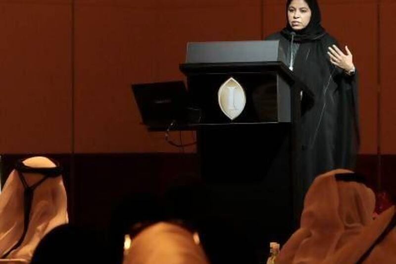 Mona Al Bahar, Assistant Director of Care and Rehabilitation at Dubai Foundation for Women and Children, speaks about the results of a study on abuse of children in the Emirates. Jeffrey E Biteng / The National
