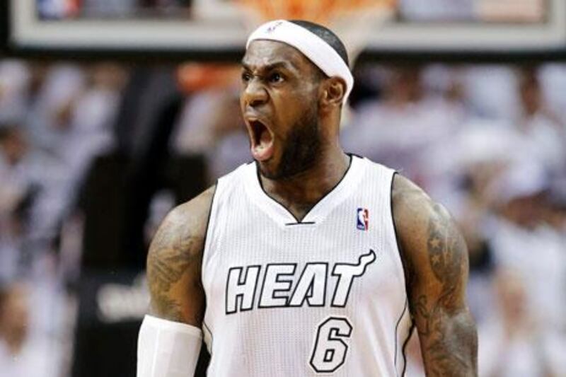 LeBron James top-scored for the Miami Heat again. Wilfredo Lee / AP Photo