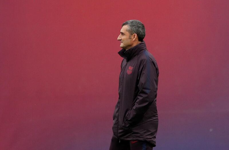 Barcelona coach Ernesto Valverde Reuters