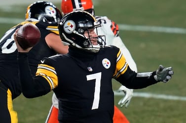 Pittsburgh Steelers quarterback Ben Roethlisberger looks to throw a pass against the Cleveland Browns. AP
