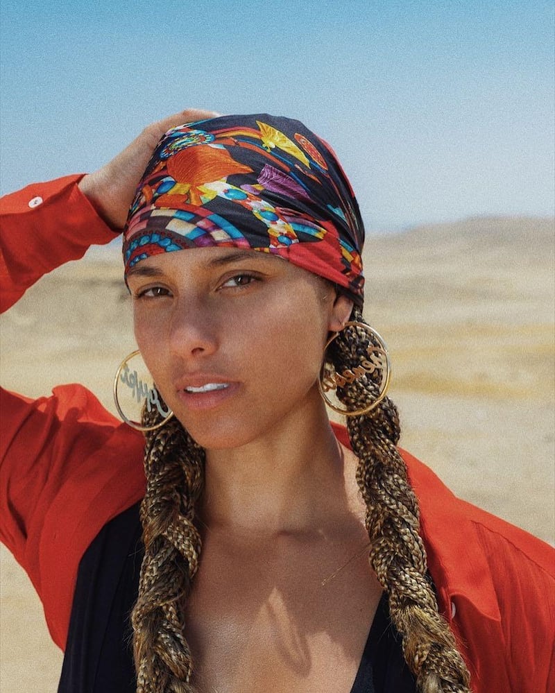 Alicia Keys is currently holidaying in Egypt. 