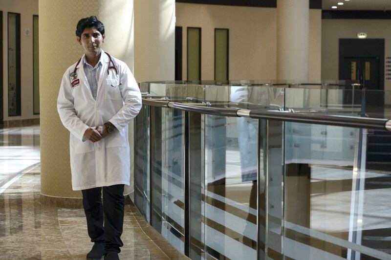 Abu Dhabi, United Arab Emirates - Dr. Faisal Dalvi, internal medicine doctor at the newly opened Al Burjeel Day Surgery Centre, Al Reem Island on January 11, 2018. (Khushnum Bhandari/ The National)
