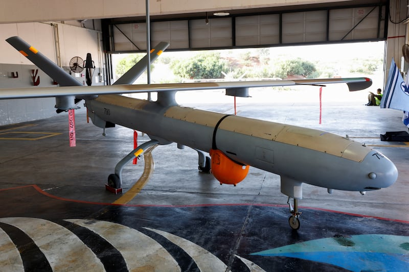 The Hermes 450 manufactured by Israel's Elbit Systems is the type of drone that Hezbollah says it shot down. Reuters