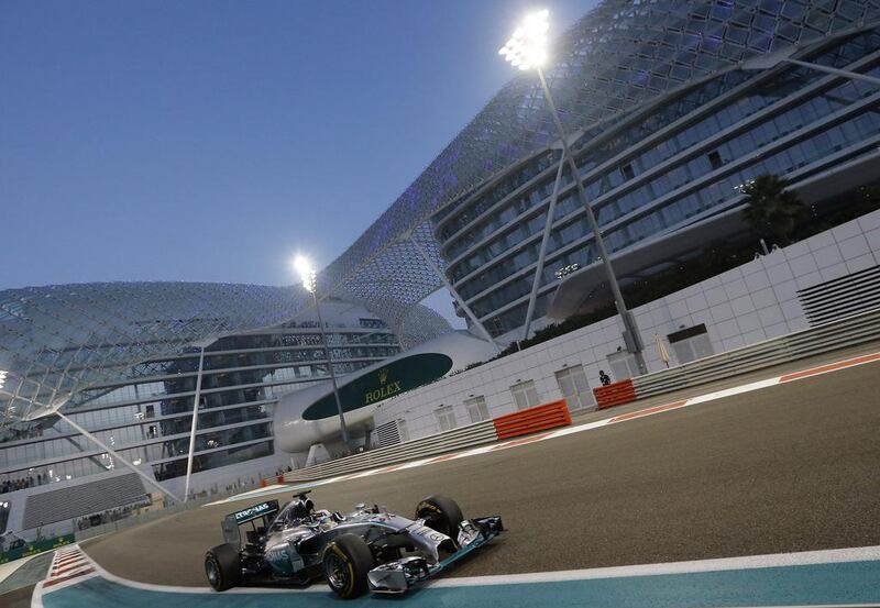 Lewis Hamilton drives his way to the title in Abu Dhabi. Luca Bruno / AP Photo