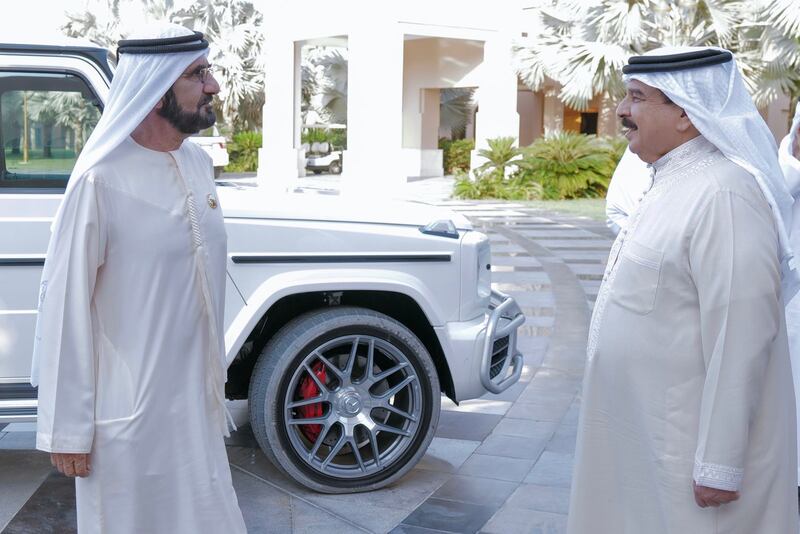 Sheikh Mohammed bin Rashid, Vice President and Ruler of Dubai, today met King Hamad of Bahrain at his residence in Abu Dhabi. All photos: Dubai Media Office