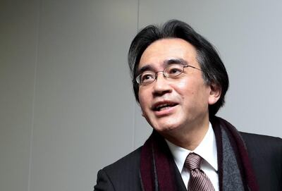 Satoru Iwata, Nintendo's president at the time of the Wii's release. Bloomberg