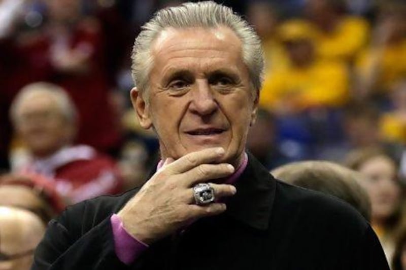 Miami Heat president Pat Riley has hit back at comments made by Boston Celtics general manager Danny Ainge about LeBron James.
