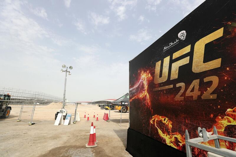 Abu Dhabi, United Arab Emirates - June 27, 2019: Visit to the new UFC stadium. Thursday the 27th of June 2019. Yas Island, Abu Dhabi. Chris Whiteoak / The National