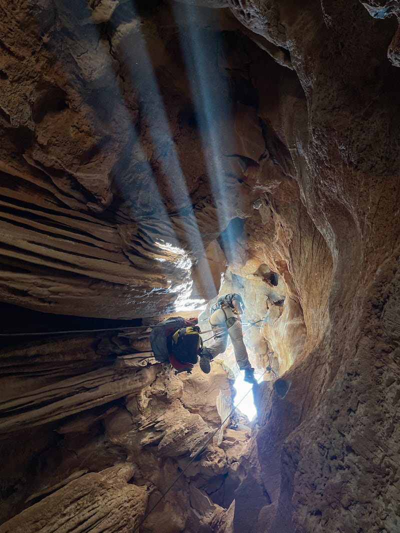 This cave called Khaslat Safi Sahra was known to locals but not extensively explored.