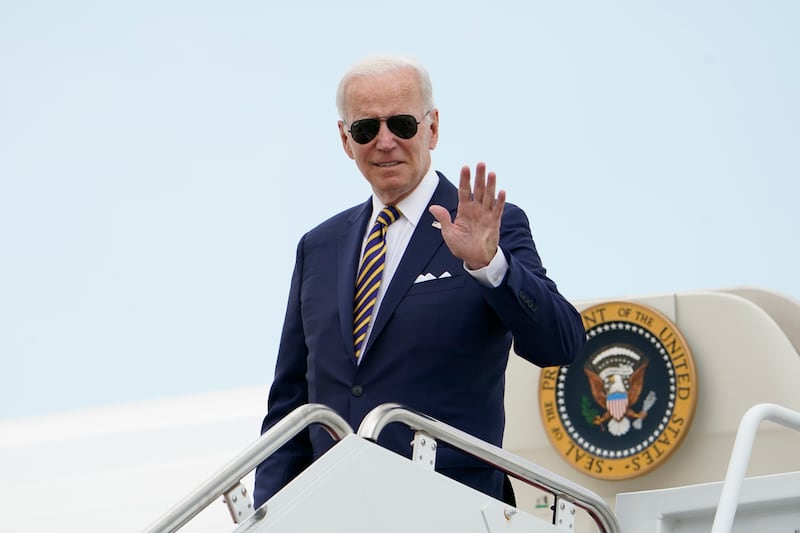 Mr Biden has twice tested positive for Covid-19. AP 