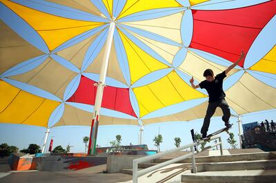The Skate Park at Al Hudayriyat Island is at Circuit X. Photo: Hudayriyat Island