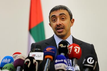 Sheikh Abdullah bin Zayed, the Minister of Foreign Affairs and International Co-operation. Reuters