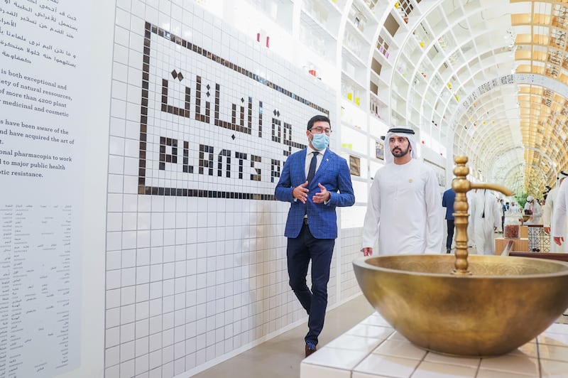 The Crown Prince of Dubai held talks with the Whoop founder during the tour of Expo 2020 Dubai. Wam