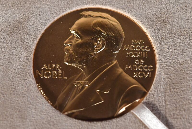 The Nobel prize medal in Physiology or Medicine. AFP