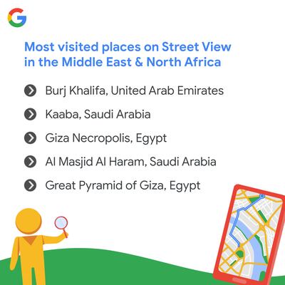 Burj Khalifa in Dubai is the most-visited place on Google Street View. Photo: Google