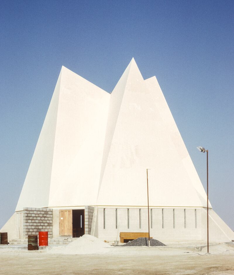The Holy Trinity Church, under construction in Dubai, has a striking three-pointed roof