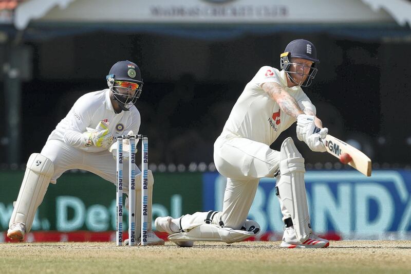 Ben Stokes of England during day four of the second PayTM test match between India and England held at the Chidambaram Stadium in Chennai, Tamil Nadu, India on the 16th February 2021

Photo by Saikat Das / Sportzpics for BCCI