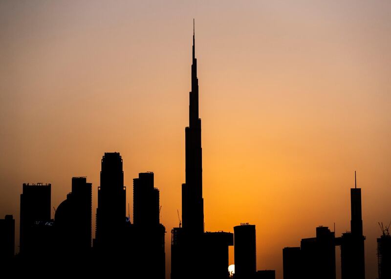 DUBAI, UNITED ARAB EMIRATES. 2 SEPTEMBER 2020. 
Dubai’s skyline with Burj Khalifa.
(Photo: Reem Mohammed/The National)

Reporter:
Section: