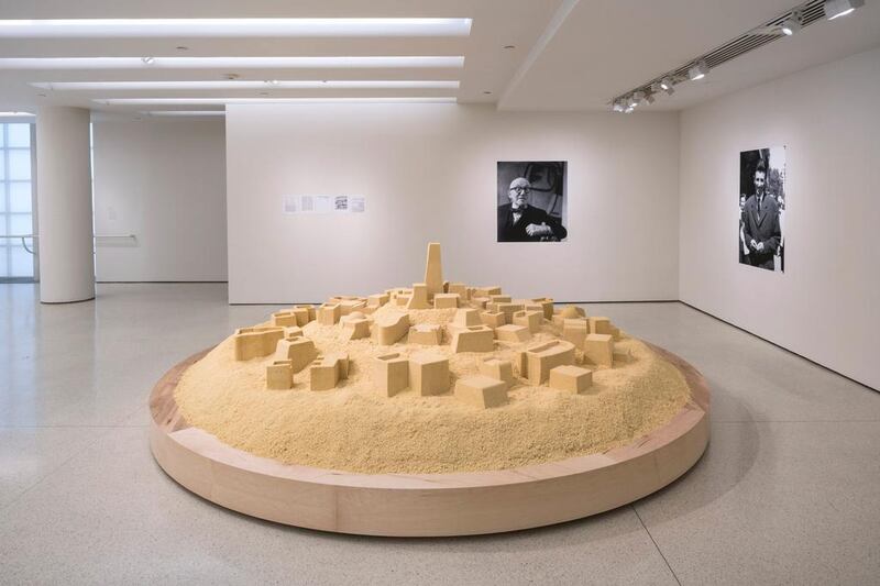 Untitled (Ghardaïa) (2009), by Kader Attia, a scale-model city made of couscous. Courtesy David Heald / Guggenheim. 