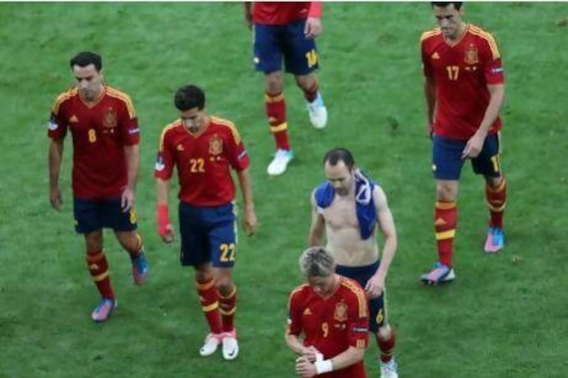Spain complained about the lenght of grass on the pitch for their 1-1 draw against Italy.
