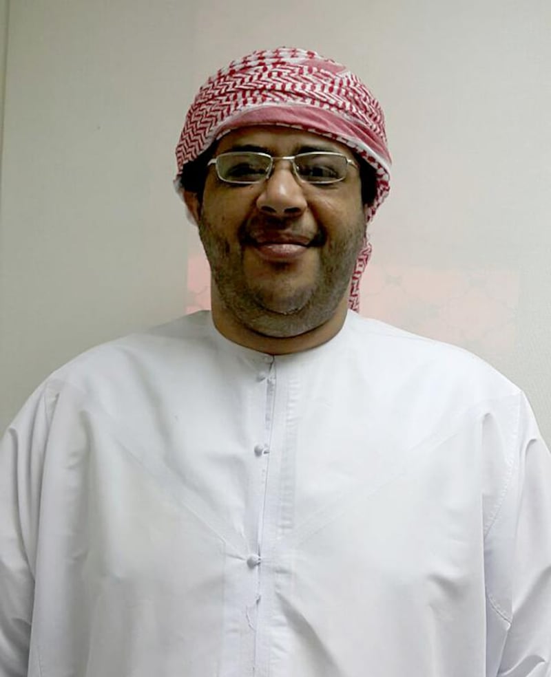 Nasser Al Mazrouei, 34, has been living in government care since contracting HIV at the age of 18. For the past three years he has been confined to a Baniyas clinic. Courtesy Nasser Al Mazrouei