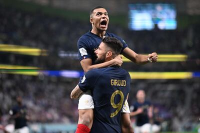 Kylian Mbappe will be France's chief threat against England, while Olivier Giroud has also been in fine form. AFP