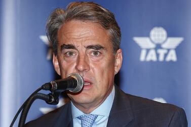 Alexandre de Juniac, director general of the International Air Transport Association (IATA), answers questions during a press meeting on the upcoming IATA general assembly in Seoul, South Korea on 29 May 2019. EPA