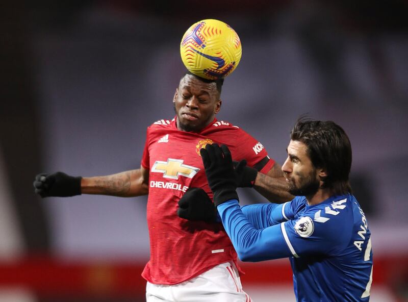 Aaron Wan-Bissaka 7. Played Calvert-Lewin onside early on but had a fruitful first half where he found much space to get forward and cross. Passed to Fernandes to score his wonder goal. Hesitation cost him possession in second and the whole defence could have done better on all three goals. Reuters