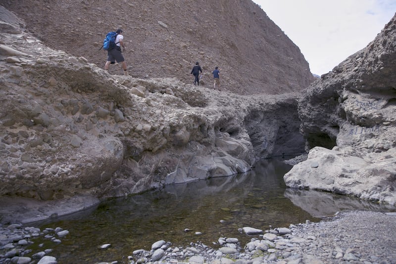 Hikers at Wadi Wurayah National Park in Fujairah. Silvia Razgova / The National