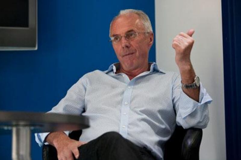 Sven-Goran Eriksson has signed an 18-month contract. Antoine Robertson / The National
