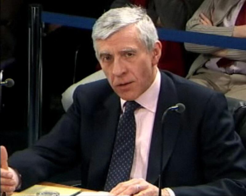 Jack Straw praised the UK government for its efforts to tackle the issue of rape as a weapon of war. EPA