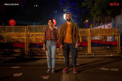 Tanya Maniktala and Skand Thakur in 'Feels Like Ishq'. Courtesy Netflix
