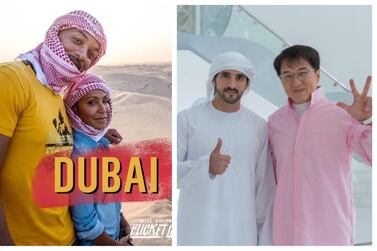 Hollywood stars, Will Smith and Jada Pinkett Smith have visited the UAE on numerous occasions. And Chinese film star Jackie Chan met with Sheikh Hamdan bin Mohammed, Crown Prince of Dubai during his visit to the emirates. Instagram