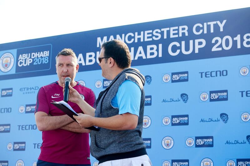 First day of the Manchester City Abu Dhabi Cup 2018 at at Zayed Sports City, Abu Dhabi, UAE. Courtesy City Football Group 