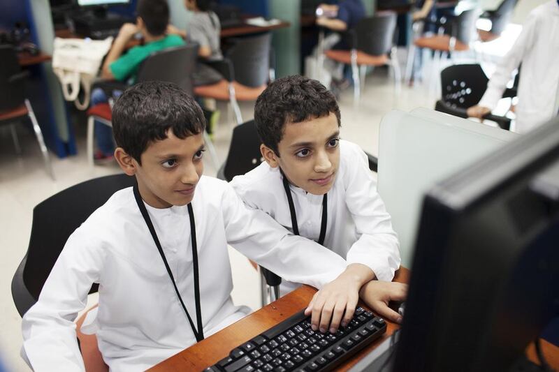 A million young people could soon be trained in computer coding. Anna Nielsen / The National