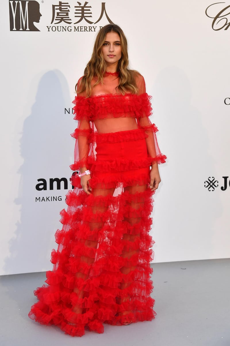Brazilian model Fernanda Liz poses as she arrives on May 23, 2019 at the amfAR 26th Annual Cinema Against AIDS gala at the Hotel du Cap-Eden-Roc in Cap d'Antibes, southern France, on the sidelines of the 72nd Cannes Film Festival. Photo: AFP