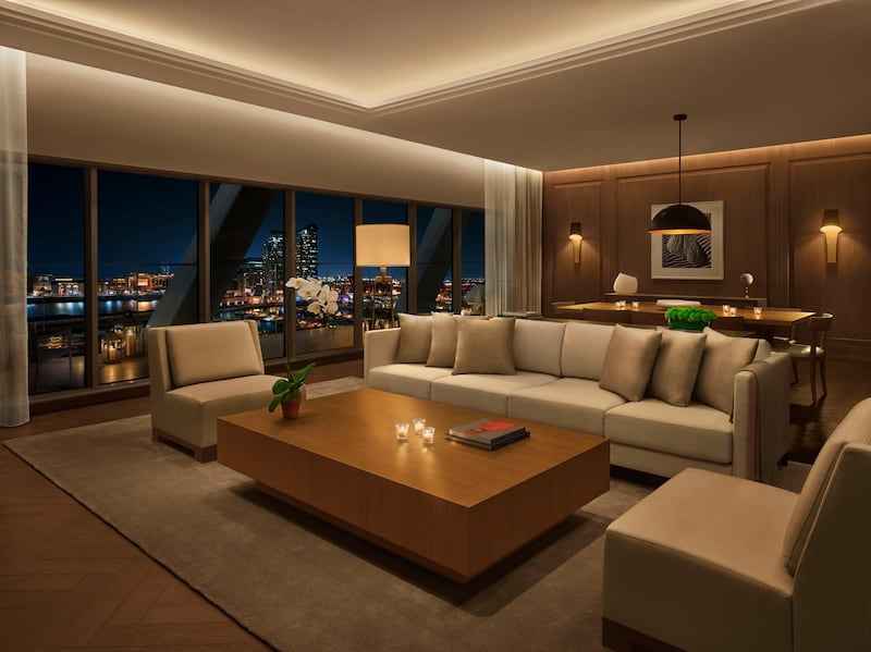 The royal penthouse at the Abu Dhabi Edition. Courtesy Edition Hotels