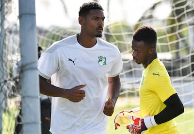 Sebastien Haller is among the core group of Ivory Coast players who have not come through their system. AFP