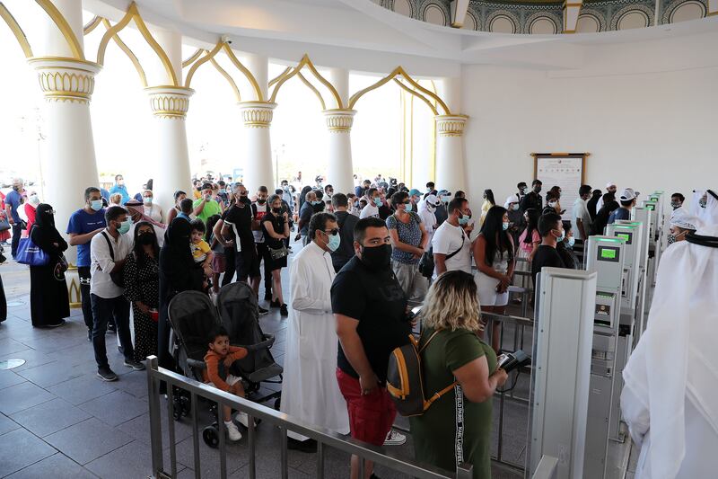 Crowds gather to be part of the opening day.