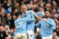 Haaland smashes four past Wolves as Man City back in title race box seat