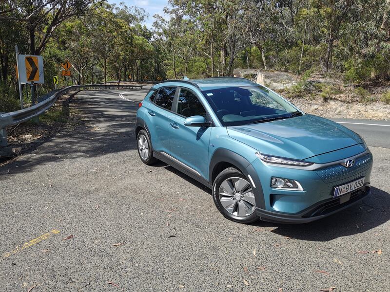 The Kona EV goes from 0 to 100kph in 6.7 seconds and has a top speed of 167kph