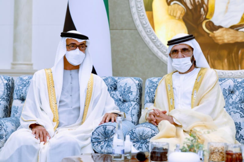 Sheikh Mohammed bin Rashid and Sheikh Mohamed bin Zayed Photo: Dubai Media Office