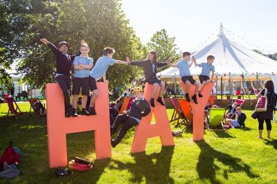 The Hay Festival started in Wales in 1987 and has since attracted more than 4.5 million people to events in 30 locations. Photo: Sam Hardwick