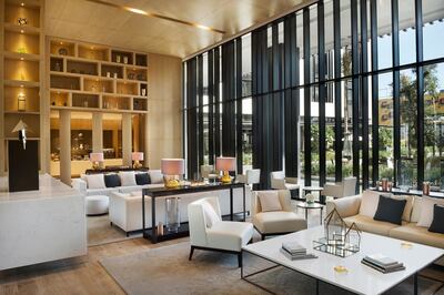 The lobby at La Ville Hotel & Suites, City Walk, Dubai. La Ville Hotel & Suites