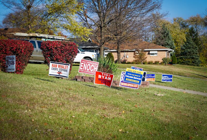 Middletown is a largely Republican area, with widespread support for one of its own, JD Vance, running for Senate. But yard signs indicate blips of enthusiasm for Democrat Tim Ryan.